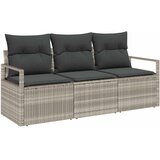  Set sofe 3 pcs Svjetlosiva poliratan | shoptok.hr
