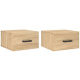  Zidni noćni ormarići 2 kom hrasta sonome 35 x 35 x 20 cm Smeđa | Shoptok.si