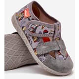 Boto Children's Slippers Milami With Velcro Grey Vehicles Reathiana | ePonuda.com