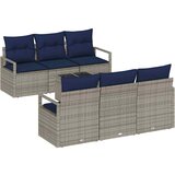  Set sofe s jastukom 7 pcs Siva i mornarsko plava poliratan | shoptok.hr