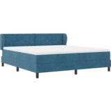 Box Spring Krevet s Madracem Tamno Plave Boje 180x200 cm Baršun | shoptok.hr