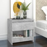 Furnova Nočna omarica 2 kosa betonsko siva 40x30x39 cm iverna plošča, (21926700) | Shoptok.si