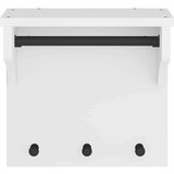 vidaXL Stenski obešalnik za plašče "SANDNES" bela 43x30x42 cm les bor | Shoptok.si