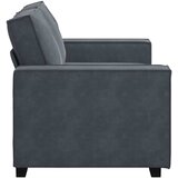 Dvosjed Sofa Tamno siva 160x78x84 cm Baršun | shoptok.hr