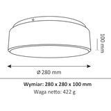  LED plafonsko svetlo za kupatilo RENE LED/15W/230V IP44 belo | Eponuda.com