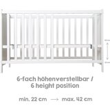 Roba Bela otroška posteljica 60x120 cm – | Shoptok.si