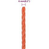  Radno uže narančasti 6 mm 100 m od polipropilena | shoptok.hr