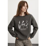 GRIMELANGE MARENA Relaxed Gray Single Sweatshirt cene