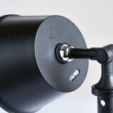 Fischer & Honsel Črna LED namizna svetilka s kovinskim senčilom (višina 34 cm) Voet – | Shoptok.si