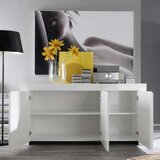 MID.YOU ŠIROKA KOMODA, bela, visoki sijaj | Shoptok.si