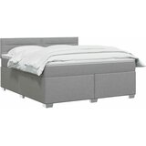  Boxspring krevet s madracem Svjetlosiva 140 x 200 cm Tkanina | shoptok.hr
