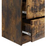  Nočna omarica Dimljen hrast 62 x 34,5 x 44,5 cm Inženirski les, (5000209537) | Shoptok.si