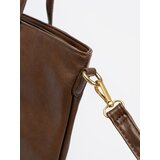 Shelvt Brown handbag with gold elements | shoptok.hr