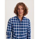 Reserved karirasta srajca regular fit - modra Cene