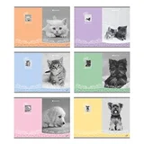 Bilježnica A4, na crte, 54 listova, sweet pets