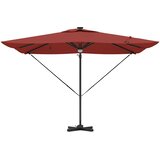 Roma Suncobran Crvena 286 x 284 x 270 cm Aluminij i poliester | Eponuda.ba