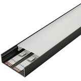 Mitea Lighting aluminijumski profil za led trake crni nadgradni set sa difuzorom 10x40x2000mm M4010-C Cene