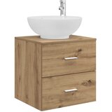 vidaXL Umivalnik s pritrditev na steno Artisan hrast, (5000245494) | Shoptok.si