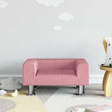  Dječja fotelja ružičasta 50 x 40 x 26,5 cm baršunasta | shoptok.hr