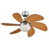 Ferotehna Stropni ventilator Texas Wood (50 W, Ø 81 cm, višina 42,9 cm, osvetlitev 1 x 60 W) Cene