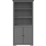 vidaXL Regal za knjige BODO sivi 80x40x172 cm od masivne borovine | shoptok.hr