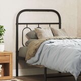 vidaXL Metalno uzglavlje crno 75 cm | shoptok.hr