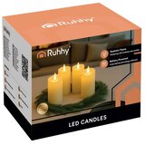 Ruhhy LED svijeća/uložak 12,5x5cm 4 kom | shoptok.hr