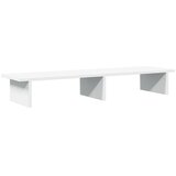  Stalak za monitor bijeli 100 x 27 x 15 cm od konstruiranog drva | shoptok.hr