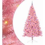 vidaXL Umjetna preddekorirana božićna jelka Roza 240 cm PVC | Shoptok.si