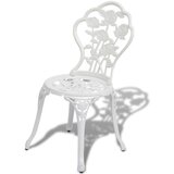 Bistro 3-dijelni bistro set od lijevanog aluminija bijeli | shoptok.hr
