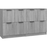 Maison Chic Komoda - Predalnik 2 kosa siva sonoma 60x30x70 cm konstruiran les, (21719344) | Shoptok.si