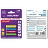 PILHAS RECARREGÁVEIS ​​AAA 1000MAH, PACOTE COM 4 UNIDADES, CORES SORTIDAS., (5000261558)