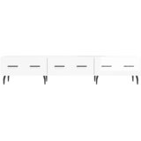 TV ormarić sjajni bijeli 150 x 36 x 30 cm od konstruiranog drva | Eponuda.com