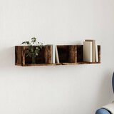 Furnova Stenska omarica dimljeni hrast 75x18x16,5 cm inženirski les, (21949652) | Shoptok.si