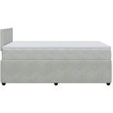 Box spring krevet s madracem svjetlosivi 120x200 cm baršunasti | shoptok.hr