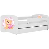HAPPYKIDS Dječji krevet Dreamy medvjedić 2 140x70 bez madraca s ladicom Bijela | shoptok.hr