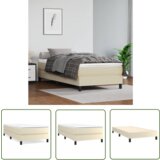 The Living Store Posteljni okvir krem 80x200 cm umetno usnje - Posteljni Okvir, (21737482) | Shoptok.si