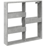  Zidni ormarić boja betona 80x15x80 cm od konstruiranog drva | shoptok.hr