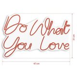 WALLXPERT dekorativna plastična led rasveta do what you love red | ePonuda.com