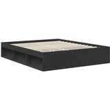  Konstrukcija postelje Črna 160 x 200 cm Konstruiran les, (5000121274) | Shoptok.si