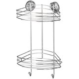 Wenko 20885100-Ugaona polica VACUUM-LOC RUND STAH 24,5x41 cm sjajni hrom | Eponuda.com