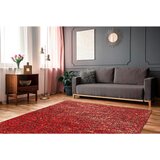 Kayoom RAVNO TKANA PREPROGA 200/290 cm tkano rdeča, zlate barve | Shoptok.si