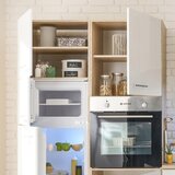 MID.YOU Moderen Kuhinjski Blok Brez Aparatov Laurel, Bela, Hrast | Shoptok.si