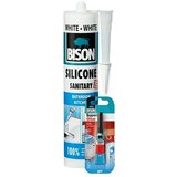 Bison Sanitarni silikon + lepilo (280 ml + 2 g, bel) | Shoptok.si