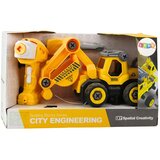 Daljinski upravljani odvijač RC bager žuti 2u1 | shoptok.hr