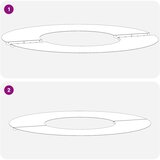  Pogodno za ravni drveni prsten Smeđa Ø30 / 60 cm | Eponuda.com