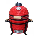 Nn Keramični žar Kamado Pro 15″ Diamond- rdeč