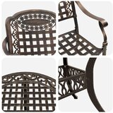  7-delni vrtni jedilni set iz bronastega lito aluminija, (22015521) | Shoptok.si