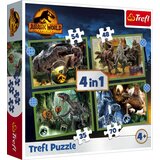 Trefl 4 in 1 Puzzle - Jurassic World (35, 48, 54, 70 delov) - 1 k. Cene