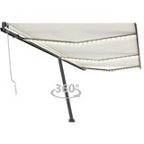 vidaXL Automatska tenda sa senzorom za vjetar LED 600 x 300 cm krem | shoptok.hr